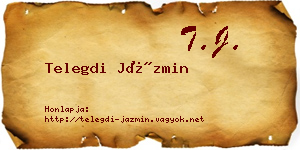 Telegdi Jázmin névjegykártya